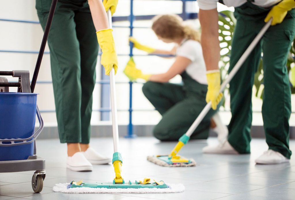 What services are usually included in a cleaning service