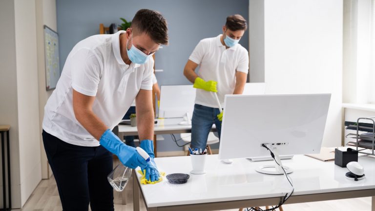 desk cleaning