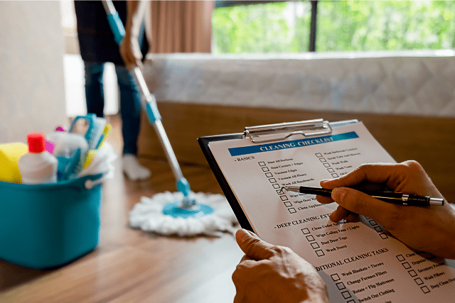 maid service checklist chicago