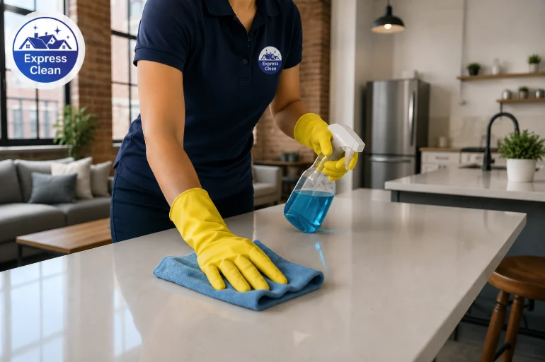 Cleaning services in The Loop Chicago IL for apartments, offices, Airbnb and move-out cleaning by Express Clean