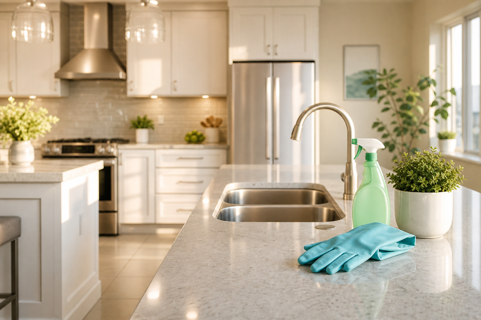 House Cleaning service in a West Loop residence