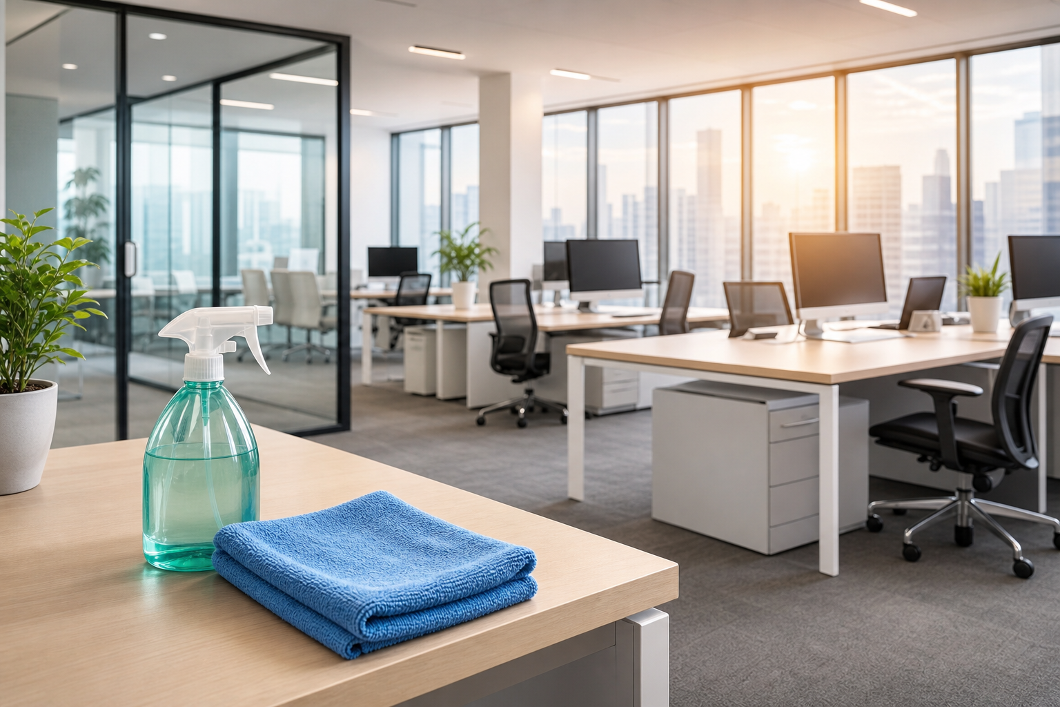 Office Cleaning service in a Fulton Market office